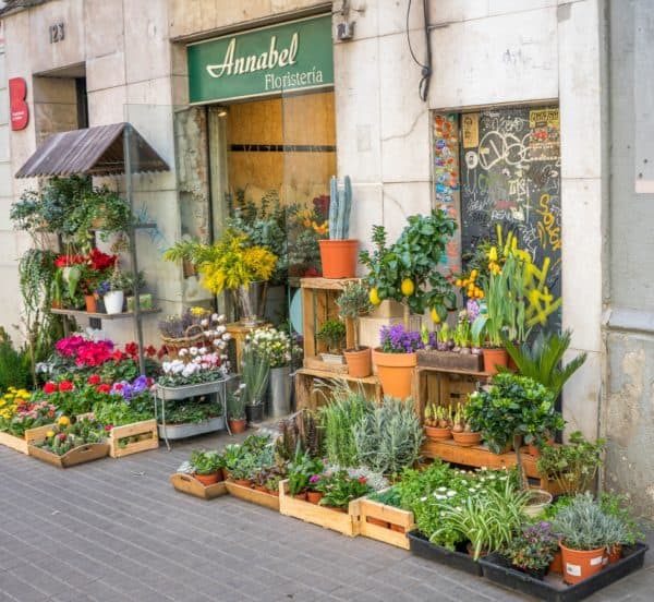 Цветочный магазин в Барселоне